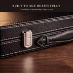 Leather Backgammon — Deep Black