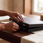 Leather Backgammon — Deep Black