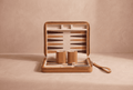 Compact Backgammon Set Camel