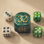 Doubling Cube & Dice — Marbleized