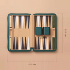 Compact Backgammon — Bottle Green