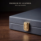 Leather Backgammon — Slate Grey