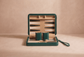 Compact Backgammon Set Bottle Green