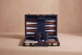 Leather Backgammon — Royal Blue