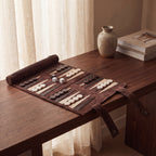 Roll-Up Backgammon — Espresso Brown