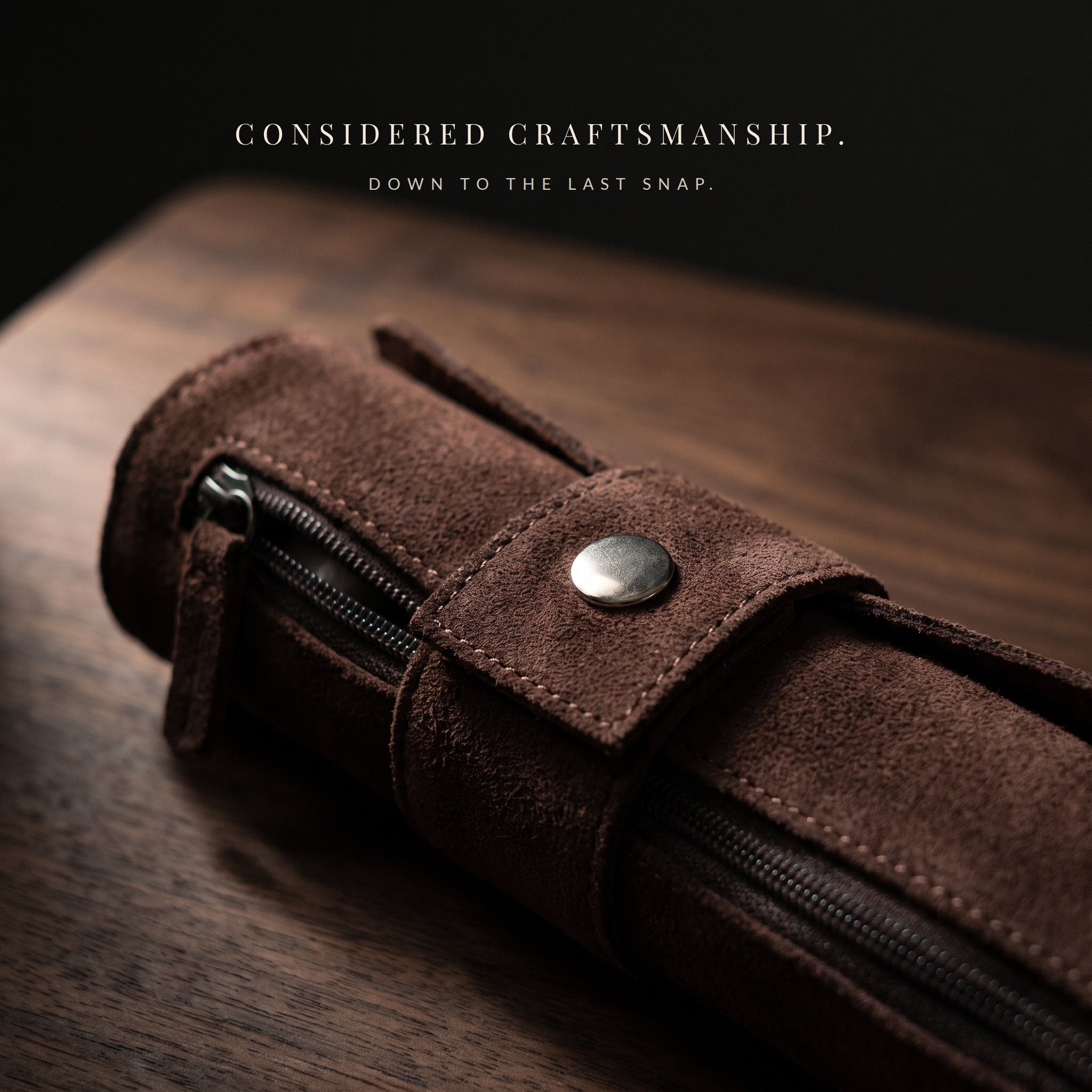 Roll-Up Backgammon — Espresso Brown
