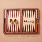 Wooden Inlay Backgammon