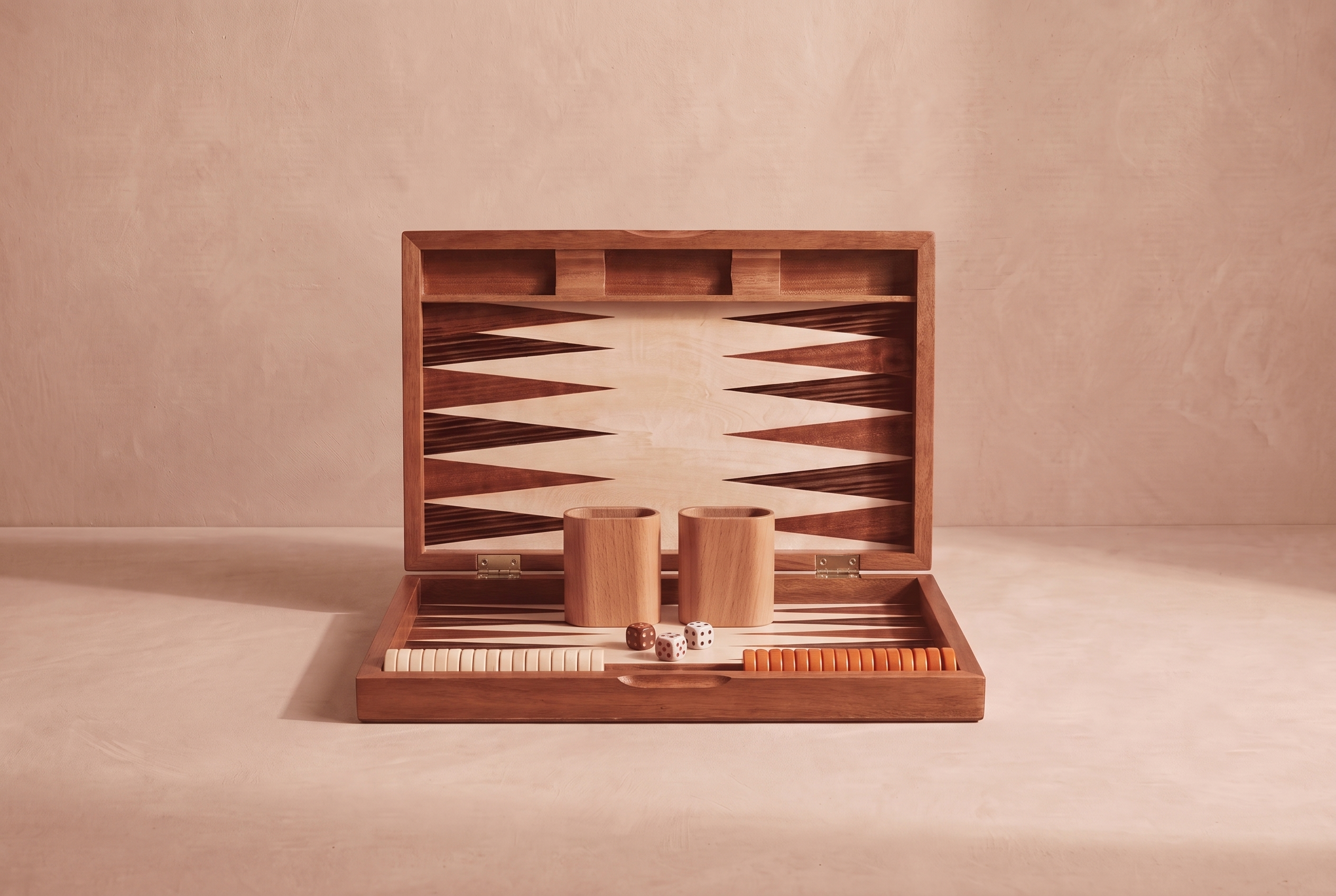 Wooden Inlay Backgammon