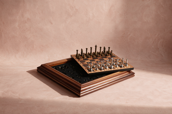 Wooden Inlay Chess